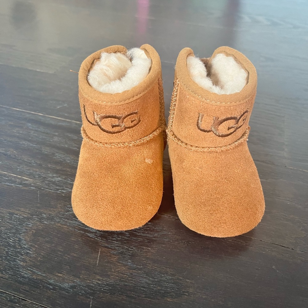 UGG Tan Boots with Cozy Suede and Fluffy Lining